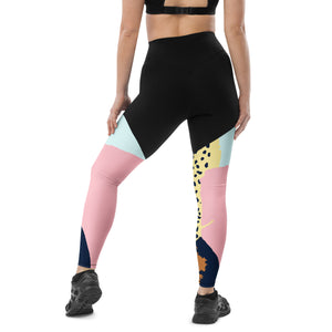 Abstract Sports Leggings