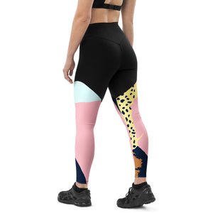 Abstract Sports Leggings